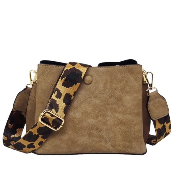 Handbags - Stone cross body shoulder handbag Adjustable strap.  Certified Vegan